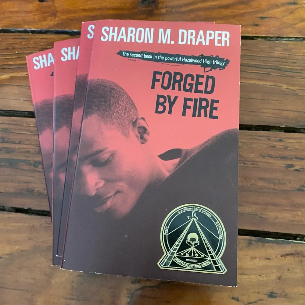 🧩 3/$20 Forged by Fire By Sharon M. Draper Children’s Literature x 4